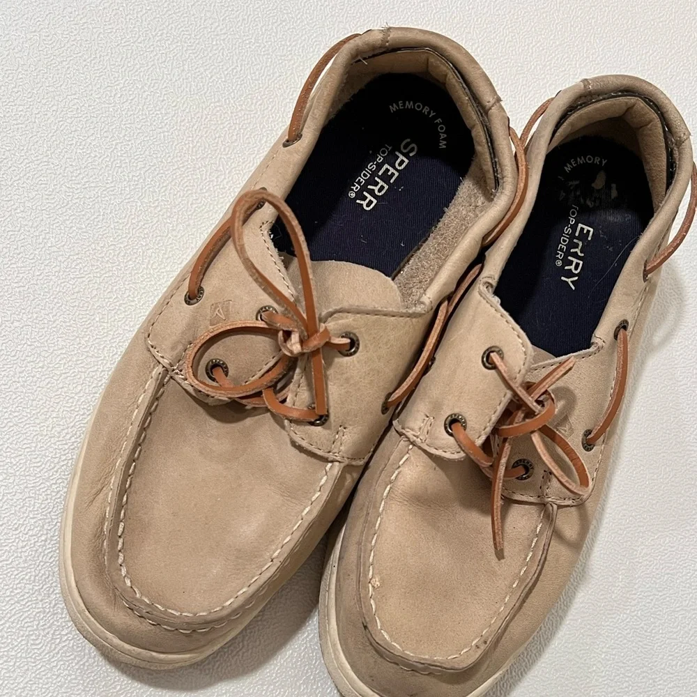 Sperry Kids Tan Boat Shoes